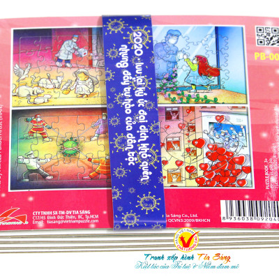 sách xếp hình Tia Sáng - Tri ân các lực lượng tuyến đầu chống Covid-19