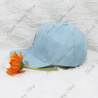  Nón kết nhung thêu chữ B nhung mịn thời trang dành cho cả nam và nữ, có đuôi tăng giảm size