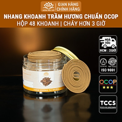 Nhang Khoanh Trầm Hương Tự Nhiên Sạch - 100% Organic Giúp Tinh Thần Thư Giãn, Giảm Căng Thẳng Với Hương Thơm Dịu Nhẹ (100G)