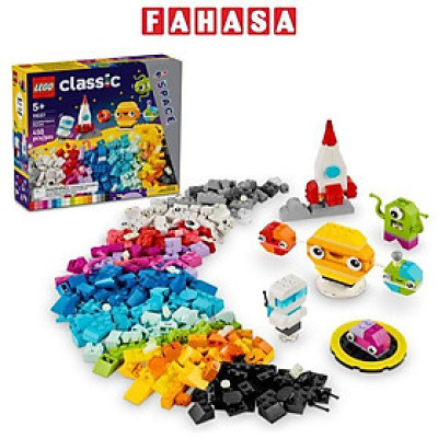 Đồ Chơi Lắp Ráp Bộ Gạch Sáng Tạo Chủ Đề Không Gian - Creative Space Planets - Lego Classic 11037 (450 Mảnh Ghép)