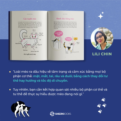 Sách - Méo Mèo Meo - Bí Mật Giao Tiếp Từ Cái Vẫy Đuôi Đến Tiếng Grừ Grừ - Tặng Kèm Thẻ Đeo Mica Cá Nhân Hóa + Bộ Sticker Mèo Dễ Thương
