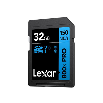 Thẻ nhớ 32GB/ 64GB SDHC/ SDXC Lexar 800X PRO UHS-I BLUE Series, tốc độ đọc lên đến 150Mb/s - HÀNG CHÍNH HÃNG
