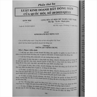 Hệ Thống Toàn Văn Luật Đất Đai 2024 - Luật Nhà Ở 2023 - Luật Kinh Doanh Bất Động Sản 2023