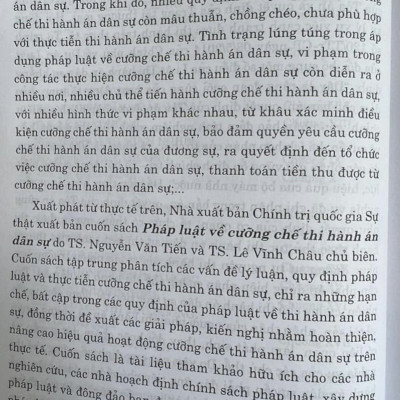 Pháp luật về cưỡng chế thi hành án dân sự