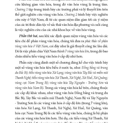 Văn Hóa Vùng Và Phân Vùng Văn Hóa Việt Nam (Tái bản 2025)