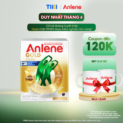 Sữa Bột Anlene Gold Hương Vanilla (Hộp giấy 1200g)