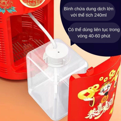 [KoSuyTu] Hộp Phun Xà Phòng Tạo Bong Bóng P.h.á.o.H.o.a Tự Động Loại Vuông To - Có Đ.è.n Led, Nhạc 