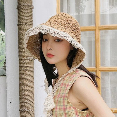 Nón nữ gấp gọn mũ rộng vành thoáng khí phối ren tiện lợi đi biển che nắng với chất liệu cói rơm  #nonrongvanh #murongvanh #noncoi #mucoi #nondibien #mudibien #nonchongnanh #muchongnang #nondep #mudep #nonthotrang #muthoitrang  dona24100204