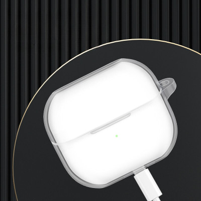 Ốp TPU trong suốt cho Samsung Galaxy Buds 3/ Buds 3 Pro kèm móc treo_ Hàng chính hãng