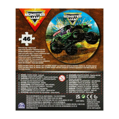 Đồ Chơi Bộ Xếp Hình 46 Miếng Theo Shape - Monster Jam SPIN GAMES 20146872