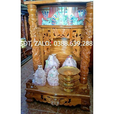 Bàn Thờ Thần Tài Ông Địa gỗ Gõ 68-107cm