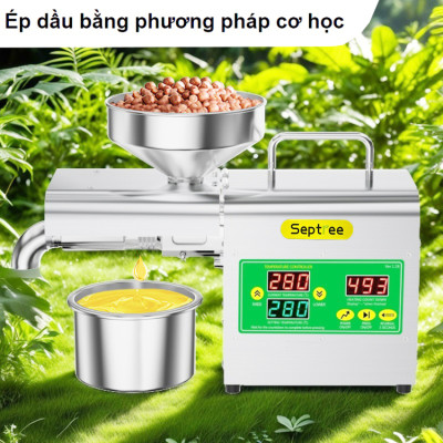 Máy ép dầu ăn thực vật chuyên dụng dùng trong gia đình thương hiệu Septree X3S - Công suất 800W - Hàng Chính Hãng