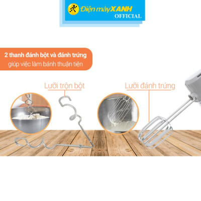 Máy đánh trứng Philips HR3705/20 - Hàng Chính Hãng