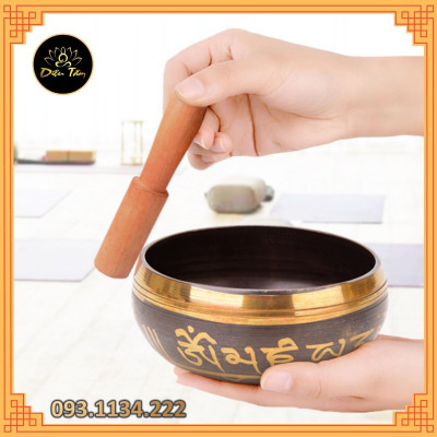 Chiếc bát xoay Tây Tạng mật tông 11.5cm