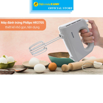 Máy đánh trứng Philips HR3705/20 - Hàng Chính Hãng