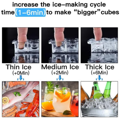 Máy làm đá viên siêu tốc, chỉ trong 6 phút thương hiệu Nga cao cấp DSP KD8001 - Hàng Nhập Khẩu