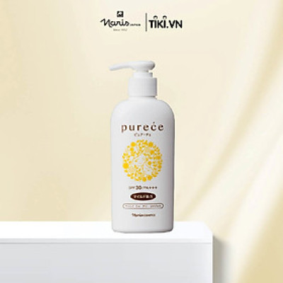 Gel chống nắng Naris Purece Body Mild Watery UV Gel 180ml/ 1 chai, cho mẹ và bé của Nhật