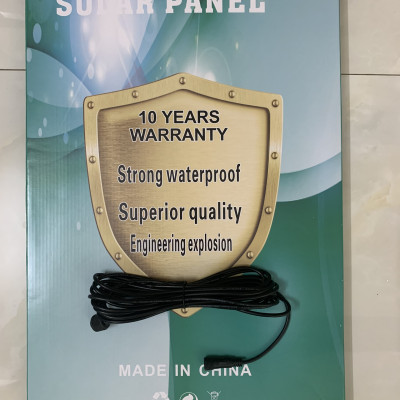 [Tặng dây 5m] Tấm Pin Năng Lượng Mặt Trời Mono 30W, 6V dùng cho Đèn Năng Lượng Mặt Trời