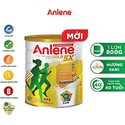 Sữa Bột Anlene Gold Hương Vanilla (Hộp Thiếc 800g)