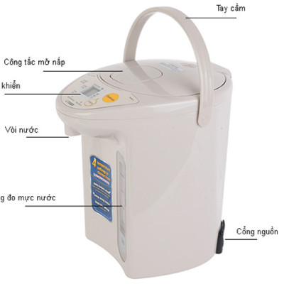 Bình Thủy Điện Tử Tiger PDR-S30W - 3L - Hàng Chính Hãng