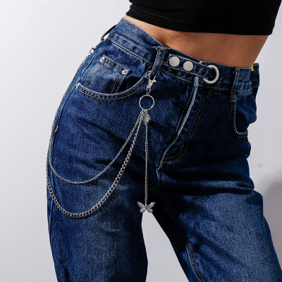 Chain quần dây đeo thắt lưng chuỗi xích đeo cạp quần cá tính unisex nam nữ hot punk rock Âu Mỹ