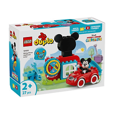 Đồ Chơi Lắp Ráp Nhà Câu Lạc Bộ Mickey Mouse Và Xe Hơi LEGO DUPLO 10454 (27 chi tiết)