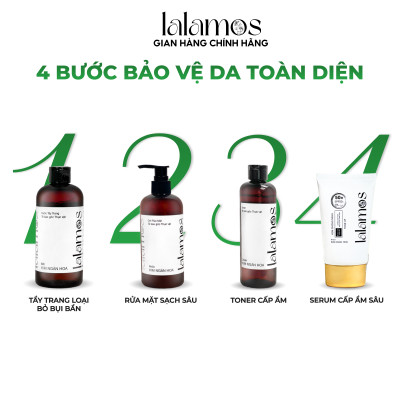 Kem Chống Nắng Lalamos Nhụy Kim Ngân Hoa Nâng Tone SPF 50+ PA++++ 50ml