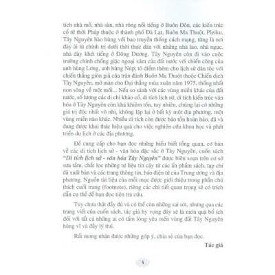 Sách - Di Tích Lịch Sử Văn Hóa Tây Nguyên