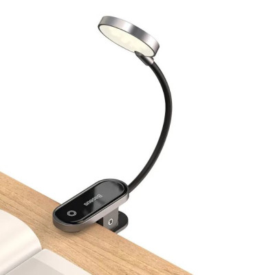 Đèn đọc sách mini, pin sạc tiện dụng Baseus Comfort Reading Mini Clip Lamp ( Dịu mắt, chân kẹp, 3 mức sáng, 350mAh, 24h sử dụng)hàng nhập khẩu
