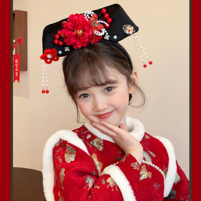 Cài tóc bờm tóc cho bé gái trung hoa hanfu cổ trang hoàn châu cách cách quý phi diện lễ tết noel giáng sinh năm mới xinh