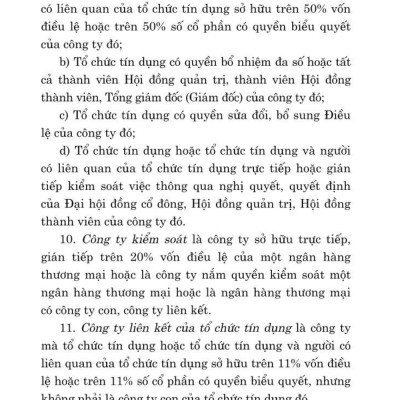 Luật các tổ chức tín dụng (bản in 2024)