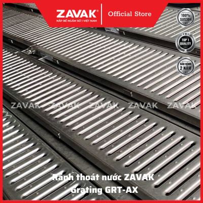 Rãnh Thoát Nước Inox 304 ZAVAK Grating GRT-AX117 inox 304 (modun 1.2m)