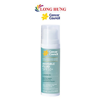 Sữa chống nắng Cancer Council Invisible Fluid SPF50+ (50ml) - Hàng chính hãng