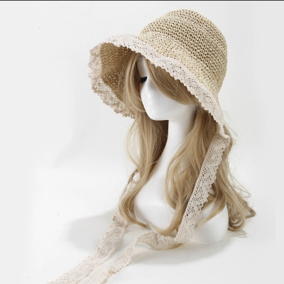 Nón nữ gấp gọn mũ rộng vành thoáng khí phối ren tiện lợi đi biển che nắng với chất liệu cói rơm  #nonrongvanh #murongvanh #noncoi #mucoi #nondibien #mudibien #nonchongnanh #muchongnang #nondep #mudep #nonthotrang #muthoitrang  dona24100204