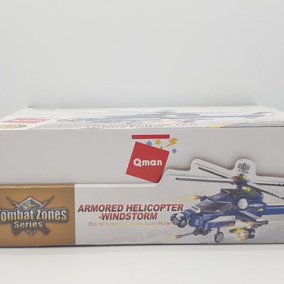 Đồ chơi lắp ghép xếp hình  Trực thăng chiến đấu 8 trong 1 Qman 1801