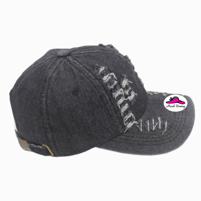 Nón kết jean rách bụi, phong cách cổ điển, cá tính, vài jean bền đẹp, khóa gài cứng cáp - Hạnh Dương