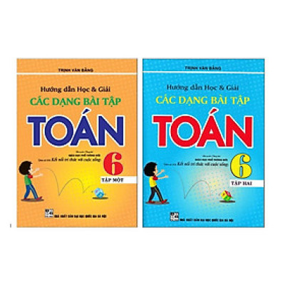 Sách - Combo Hướng dẫn học và giải các dạng bài tập Toán 6 (Tập 1+Tập 2)