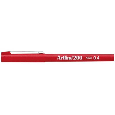 Bút Vẽ Kỹ Thuật 0.4 mm - Artline EK-200-RD - Màu Đỏ