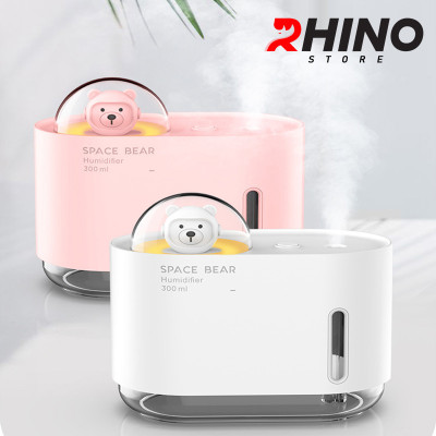 Máy phun sương tạo ẩm Rhino H905, dung tích 300ml, tích hợp đèn ngủ hàng chính hãng
