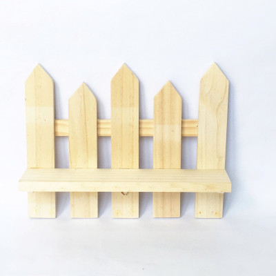 Kệ đa năng Kệ gỗ treo tường trang trí hình hàng rào gỗ thông KT D32xC25cm 