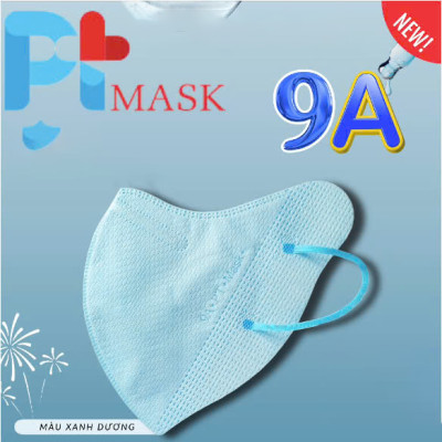 Set 100 Khẩu Trang 9A Pt 5 Lớp Chống Nắng, Ngăn Bụi Mịn Hiệu Quả ( Màu Xanh )