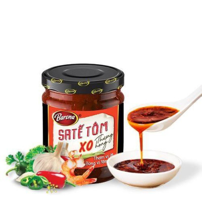 Xốt Gia Vị Hoàn Chỉnh Barona Hủ Tiếu Nam Vang 80g, combo 3 gói tặng 1 Hũ Sa tế Tôm XO Thượng hạng Barona 100g