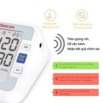 Máy Đo Huyếjt Áp Bắp Tay Sinocare – Tự Động, Giọng Nói Tiếng Việt, Dễ Dàng Cho Người Cao Tuổi , đèn ốp trần