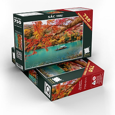 Tranh Xếp Hình Random Cut 750 Mảnh Minh Châu – Sắc Thu (40x60cm)