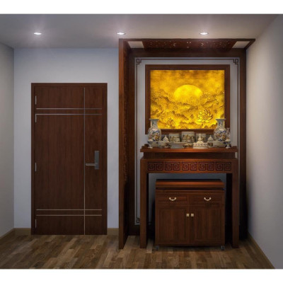 Bàn thờ chung cư 89*61*127 gỗ sồi cao cấp - NỘI THẤT BÌNH LONG