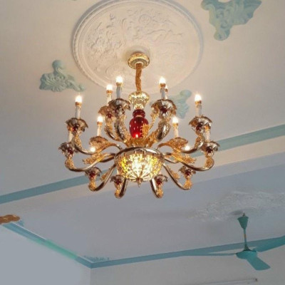 Đèn chùm loại 15 tay hiện đại, quý phái trang trí nội thất sang trọng, cao cấp - kèm bóng LED chuyên dụng.