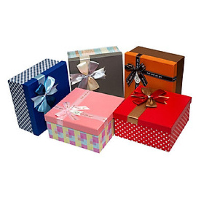 Hộp Quà Vuông V030 Phượng Hoàng 22 x 22 x 11 cm - Giao mẫu ngẫu nhiên