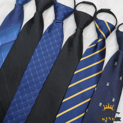 Cà vạt nam thắt sẳn KING chú rể và công sở vải lụa mịn hàn quốc cao cấp 8cm giá rẻ C0020