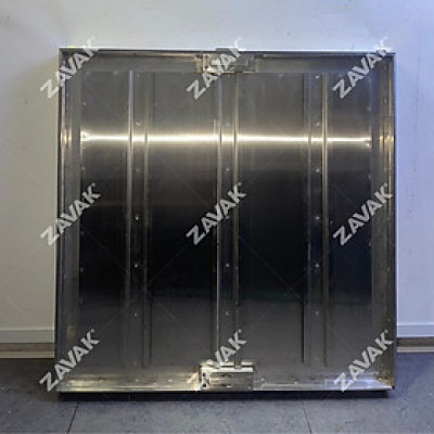 Nắp bể nước ngầm Zavak MHI-75 dùng trong nhà, KT 75x75cm, lát gạch dày 1.2cm, chịu tải xe máy, inox 304