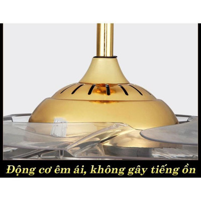 Đèn quạt trần LOSWE kiểu dáng sang trọng, động cơ đồng nguyên khối chạy siêu êm, siêu mát 
